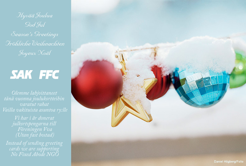 Hyv Joulua! - God Jul! - Season's Greetings!